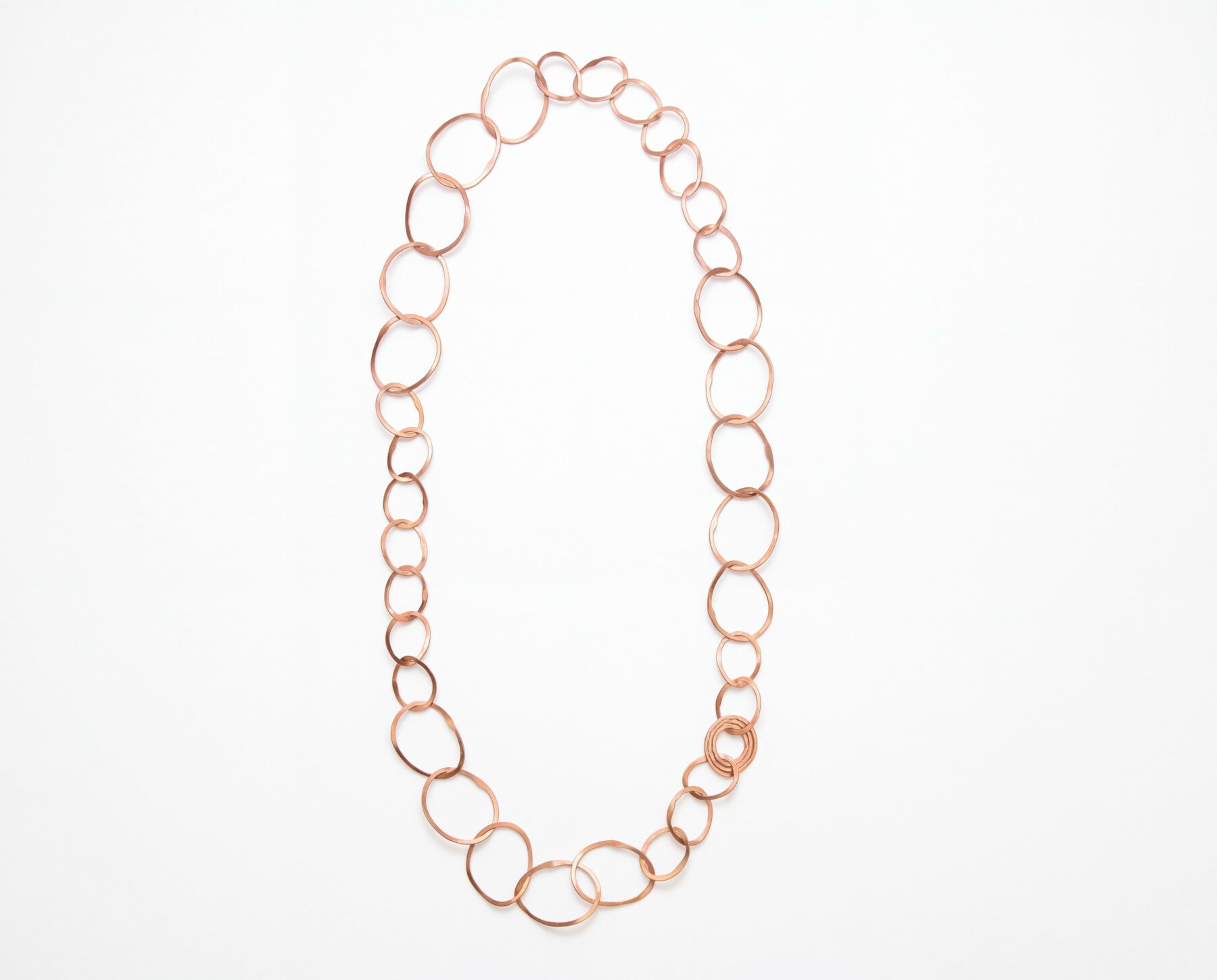 Kette Welle Silber rosegoldplattiert - Antje Liebscher - 11747