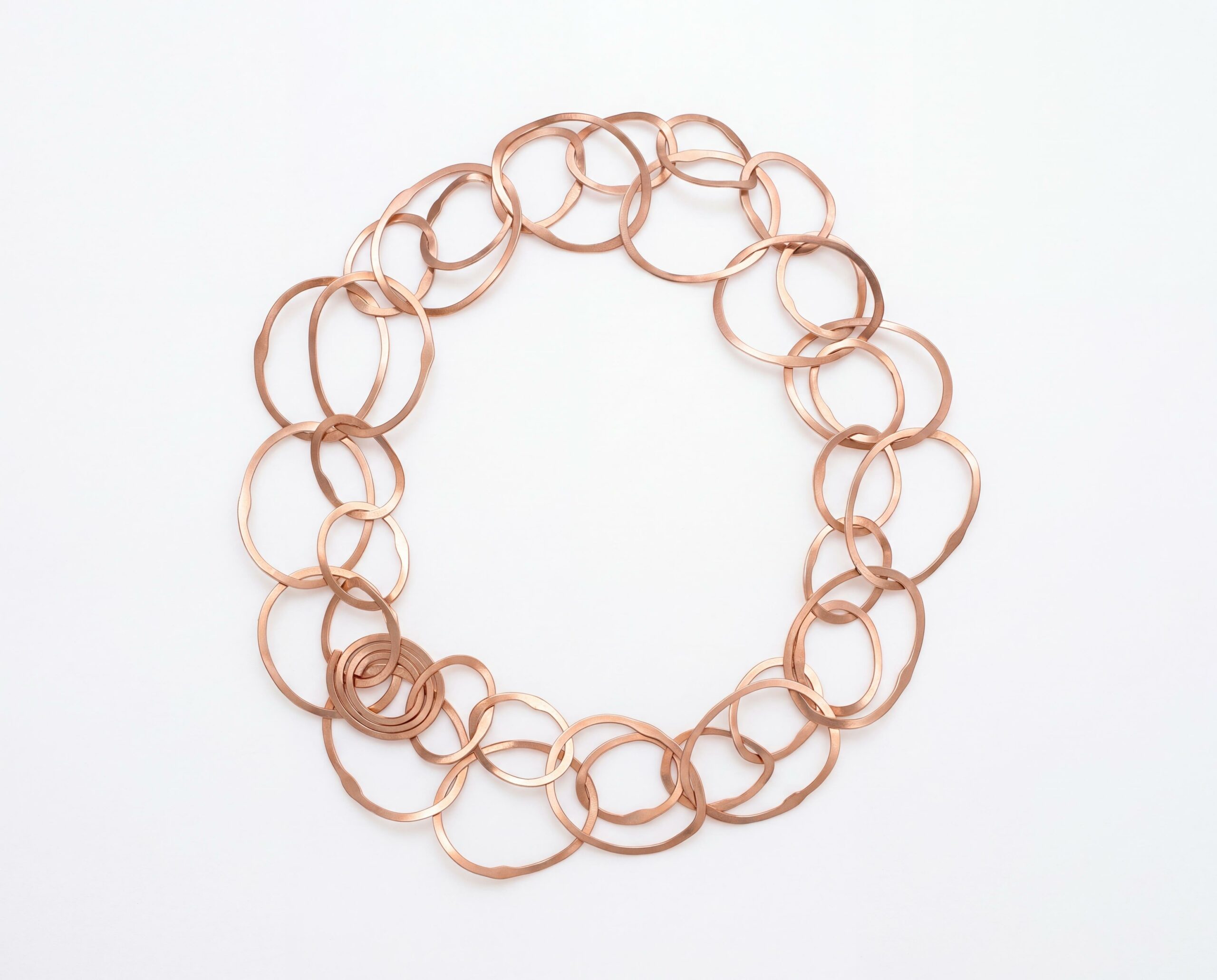 Kette Welle Silber rosegoldplattiert - Antje Liebscher - 11747