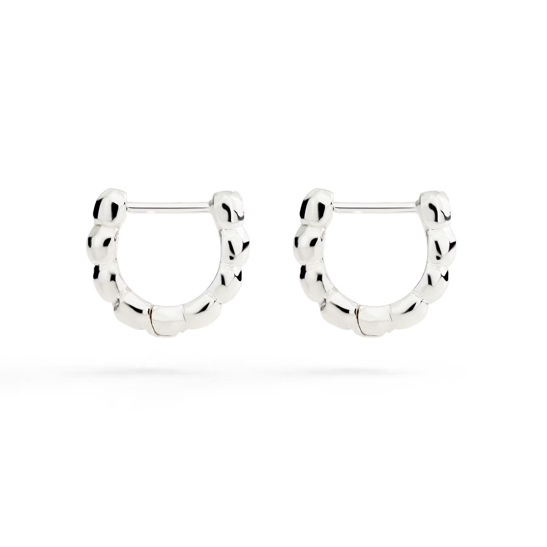 Paar Creolen Granelli 925 Silber - Dodo - DOC5004GRANX000AG