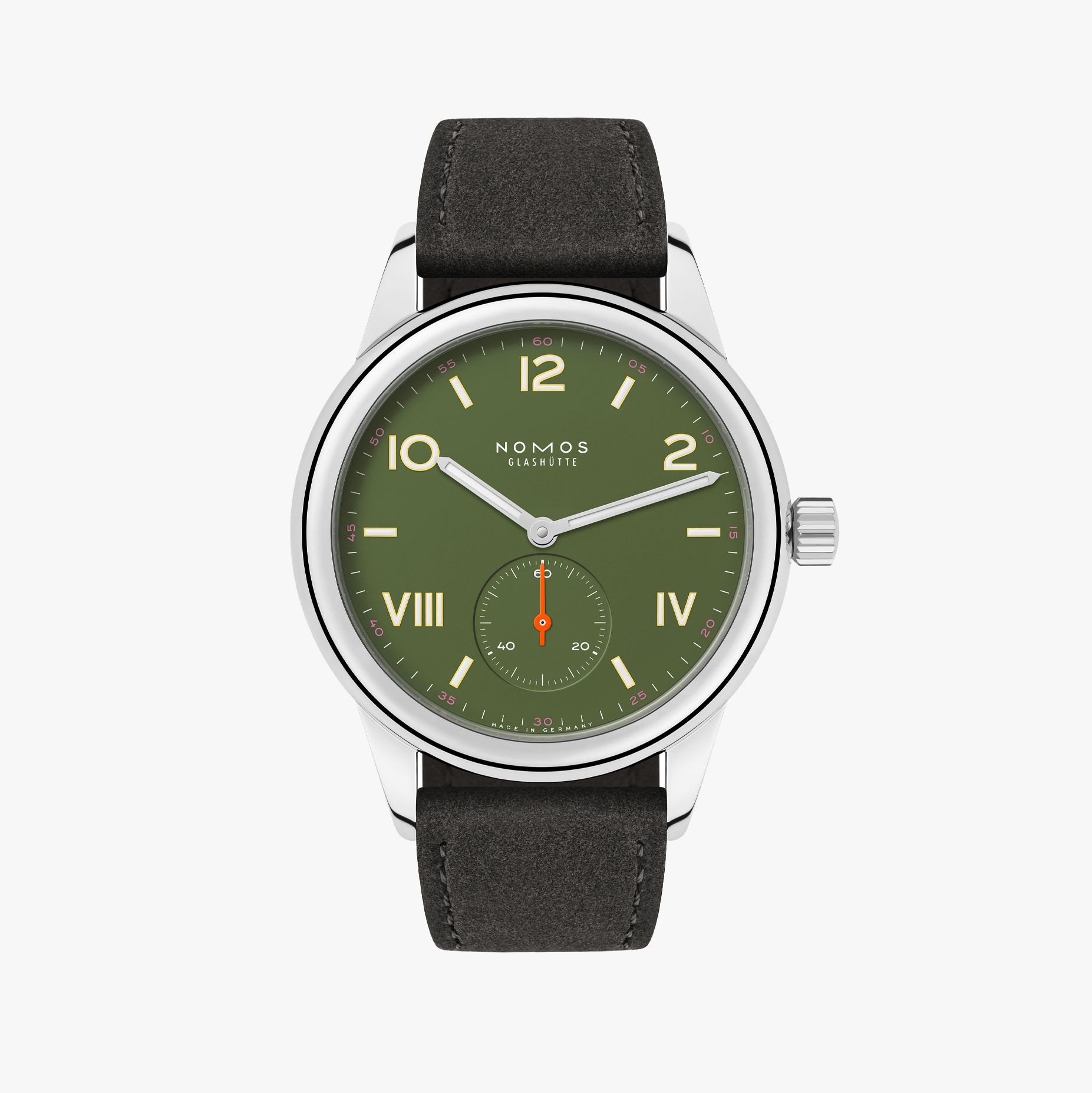707 Club all olive Handaufzug 36 mm - NOMOS Glashütte - U-707