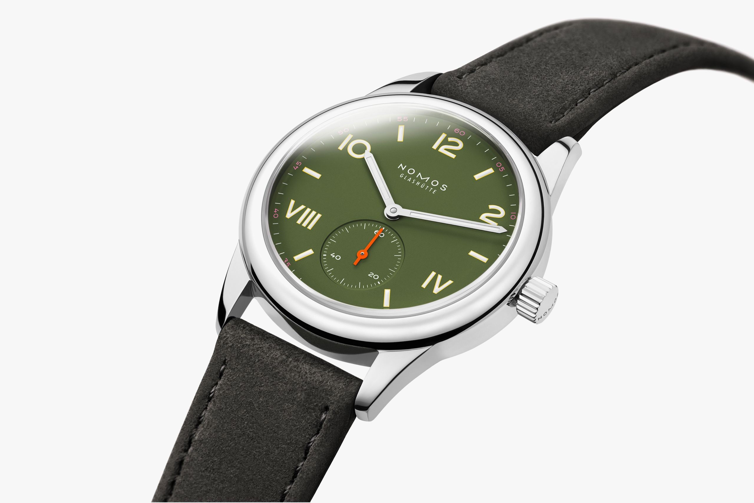 707 Club all olive Handaufzug 36 mm - NOMOS Glashütte - U-707