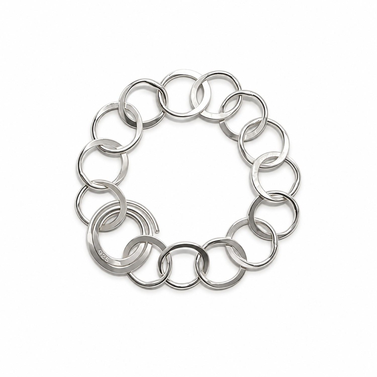 Armband 1 reihig 925 Silber matt - Antje Liebscher - 11848