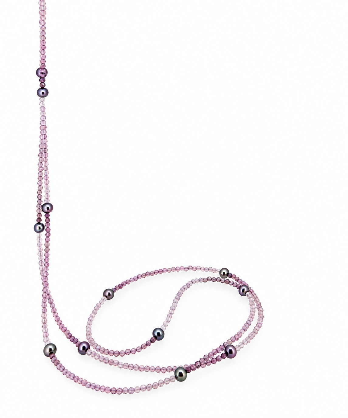 Collier Spinell hellrosa-lila 94cm - Monika Seitter - 126seit10-4