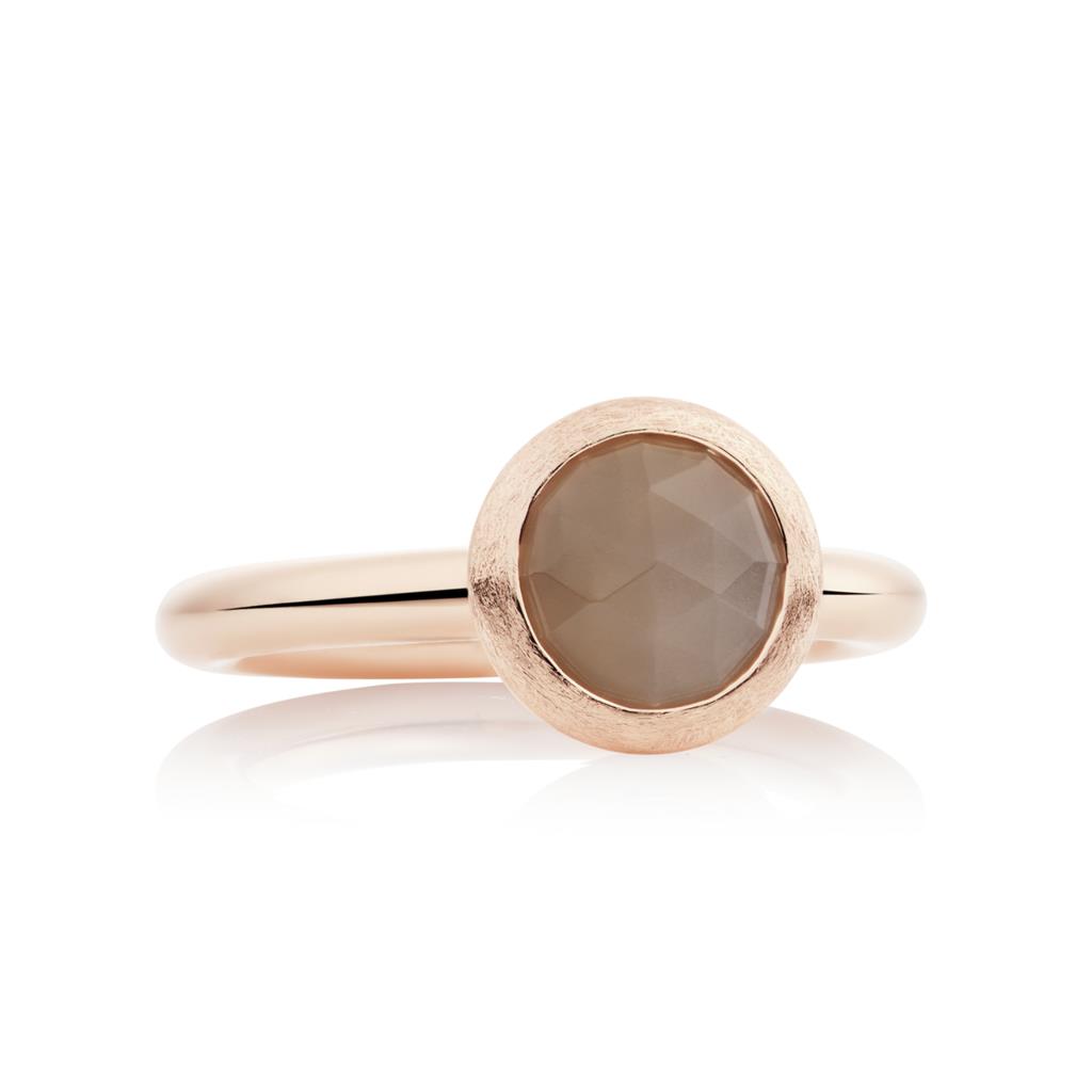 Ring Sushi 18K Roségold grauer Mondstein - Bron - 8RR4709MMGB
