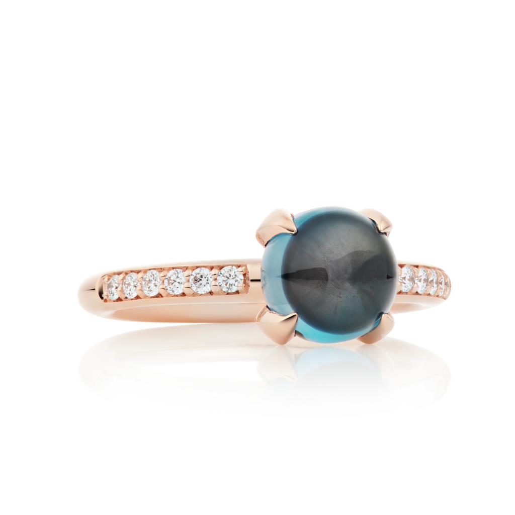 Ring Catch London Topas 8mm Brillanten - Bron - 8RR4811TLCBR