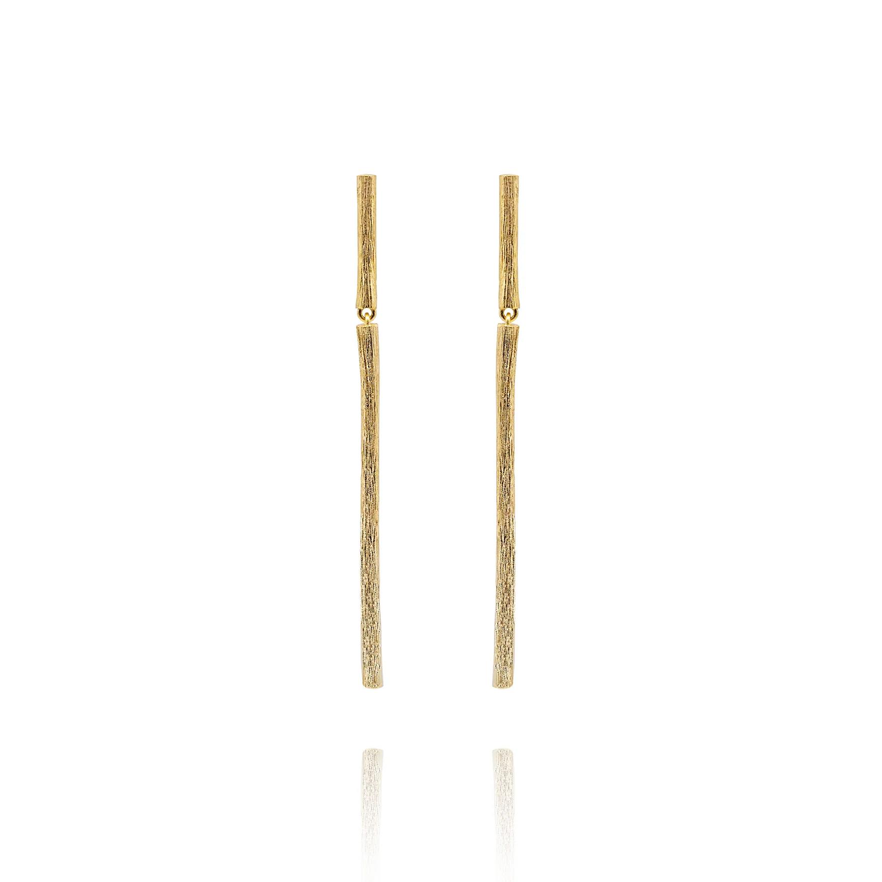 Ohrringe Forest 925 Silber goldplattiert - Noen - 96213gg